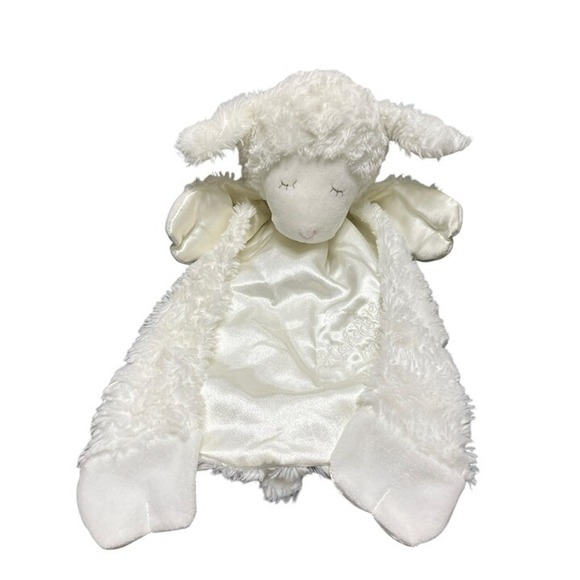 Gund Baby WINKY Plush White‎ Lamb Security Blanket Lovey Huggybuddy BIBLE VERSE - Picture 1 of 6